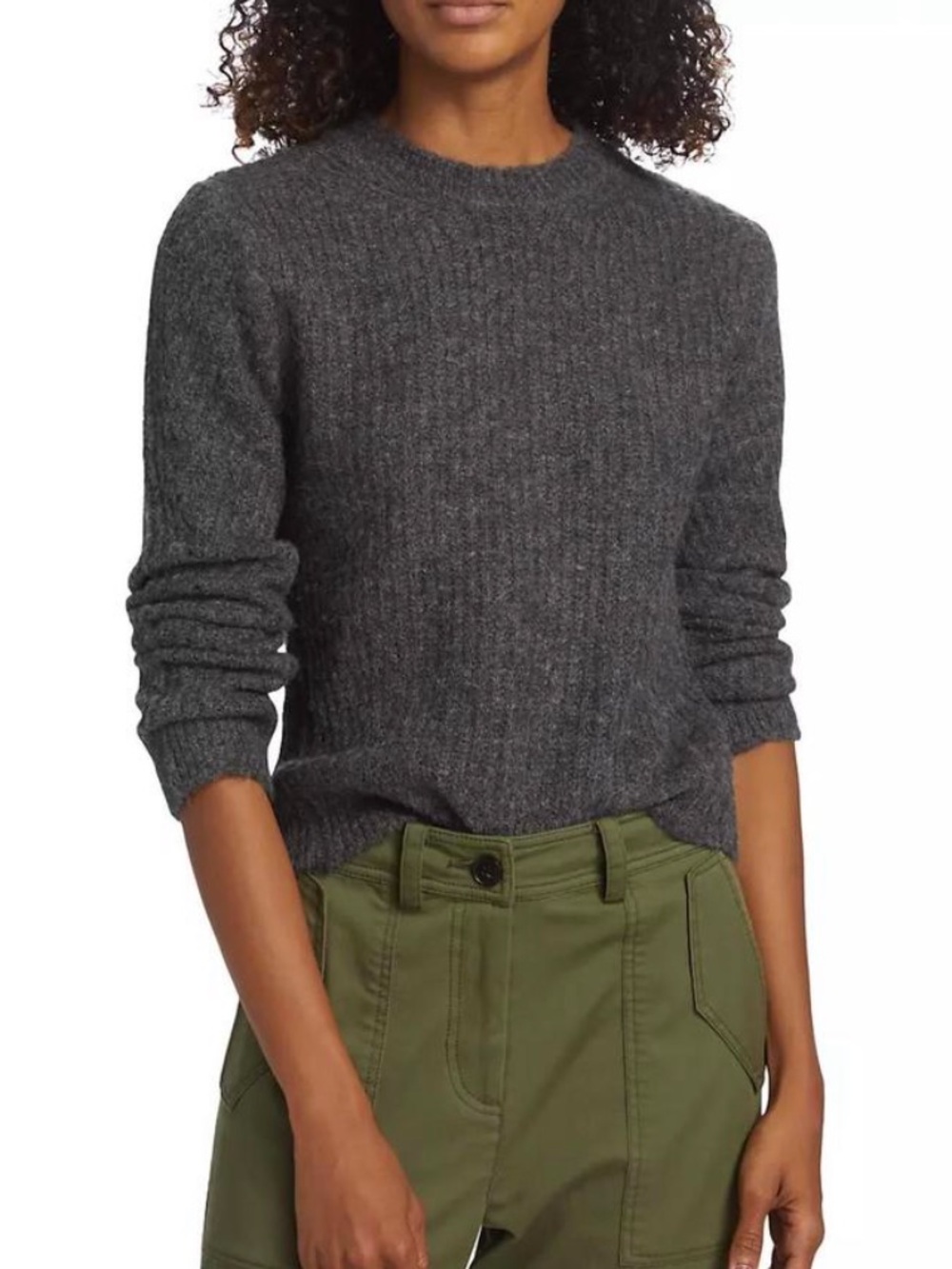 Derek Lam 10 Crosby Ryan Crewneck Alpaca Blend Sweater SZ S EUC - Picture 1 of 8